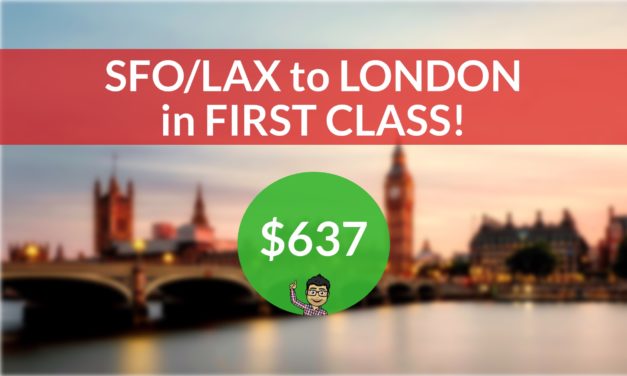 [EXPIRED DEAL] – ERROR FARE in FIRST CLASS – San Francisco or Los Angeles to London on Air France – $637 One Way or $1522 Roundtrip!