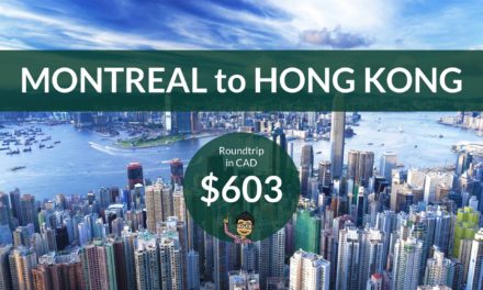 $603 CAD Roundtrip – MONTREAL to HONG KONG on United Airlines